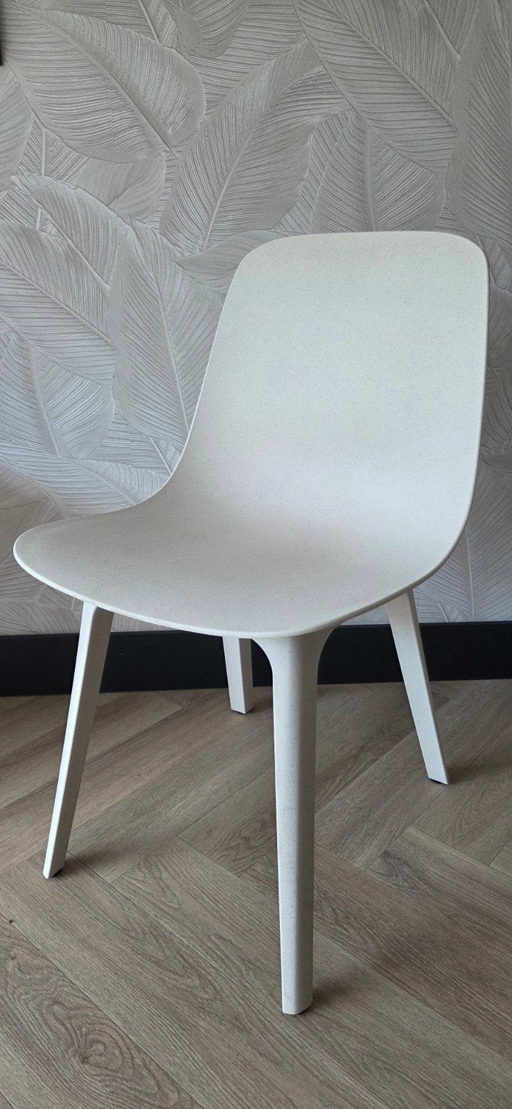 Odger eetkamerstoel Ikea 4x, Huis en Inrichting, Stoelen, Zo goed als nieuw, Vier, Kunststof, Wit, Ophalen