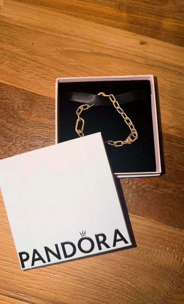 Pandora schakelarmband, Sieraden, Tassen en Uiterlijk, Armbanden, Ophalen of Verzenden, Zo goed als nieuw, Met bedels of kralen