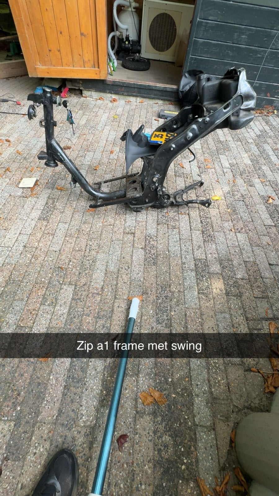 Piaggio Zip A1 Frame met Swingarm, Ophalen, Gebruikt, Frame, Piaggio