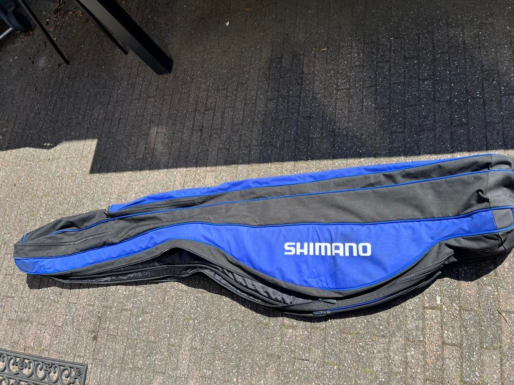 Shimano foedraal 195 cm voor werphengels en vaste hengels, Ophalen of Verzenden, Zo goed als nieuw, Werphengel