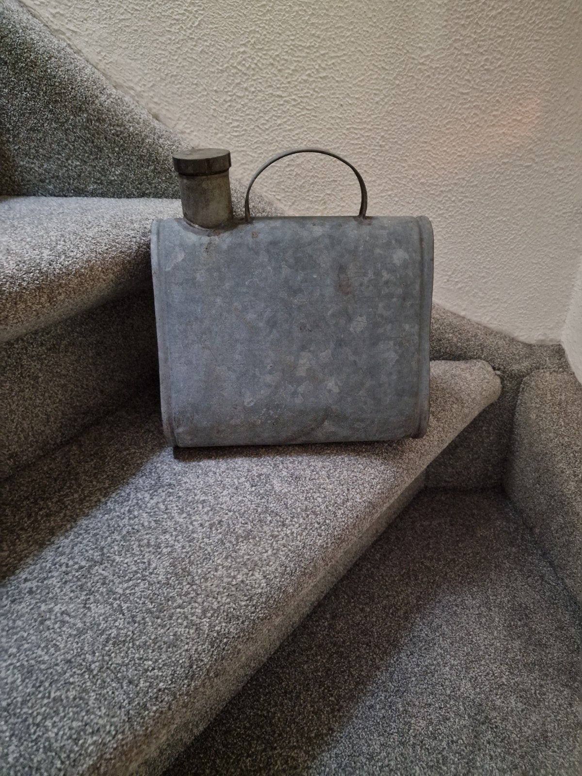 Oude zinken oliekan, Antiek en Kunst, Ophalen of Verzenden