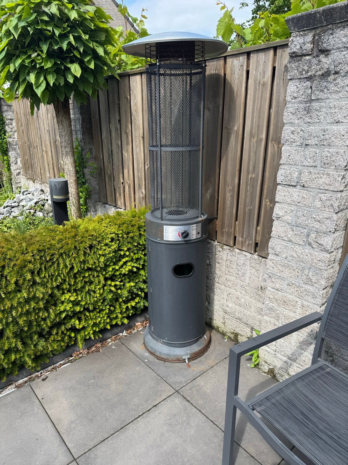 Terrasverwarmer op gas met lange vlam, Ophalen of Verzenden, Gebruikt, Gas, Vloer