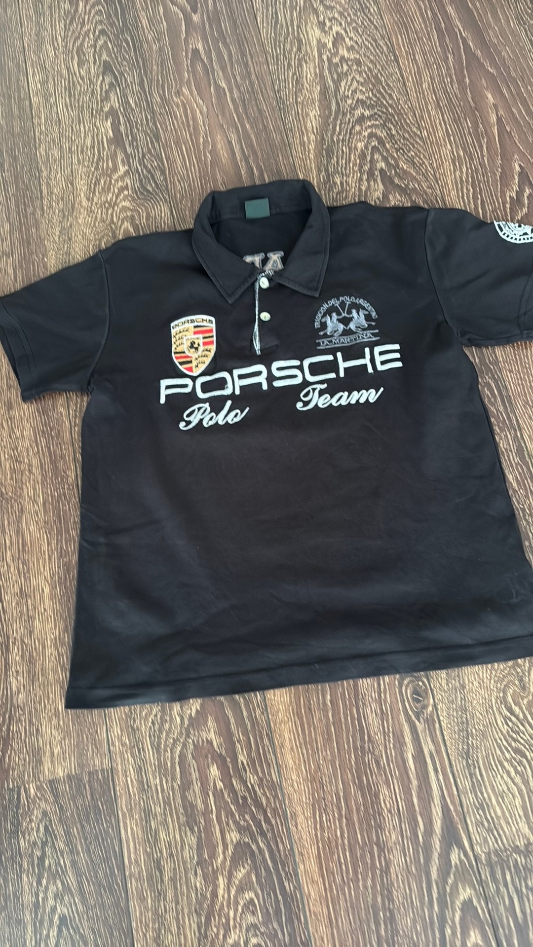La martina polo, Ophalen of Verzenden, Zo goed als nieuw, Maat 48/50 (M), Zwart