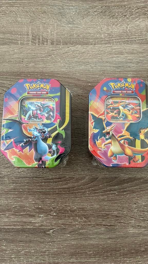 2x SEALED Pokemon Mega Charizard Tins, Verzenden, Nieuw, Booster, Foil