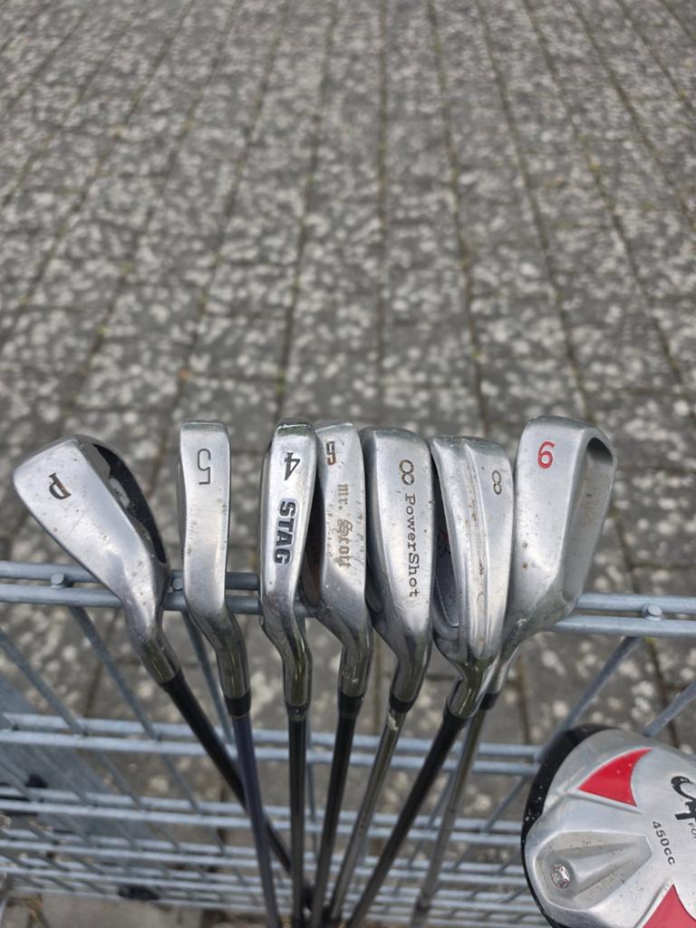Diverse golfclubs en golftas, Ophalen of Verzenden, Gebruikt, Set, Overige merken
