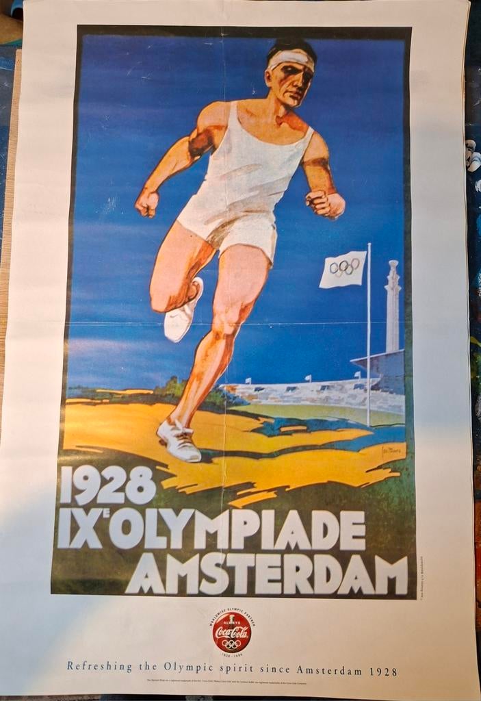 Twee originele posters Olympische Spelen Amsterdam 1928, Ophalen