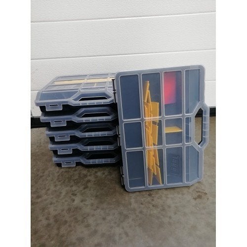 6 Nieuwe Sorteerkoffers met losse verdeling 31x23x5cm, Nieuw, Ophalen of Verzenden, Nvt, Nvt