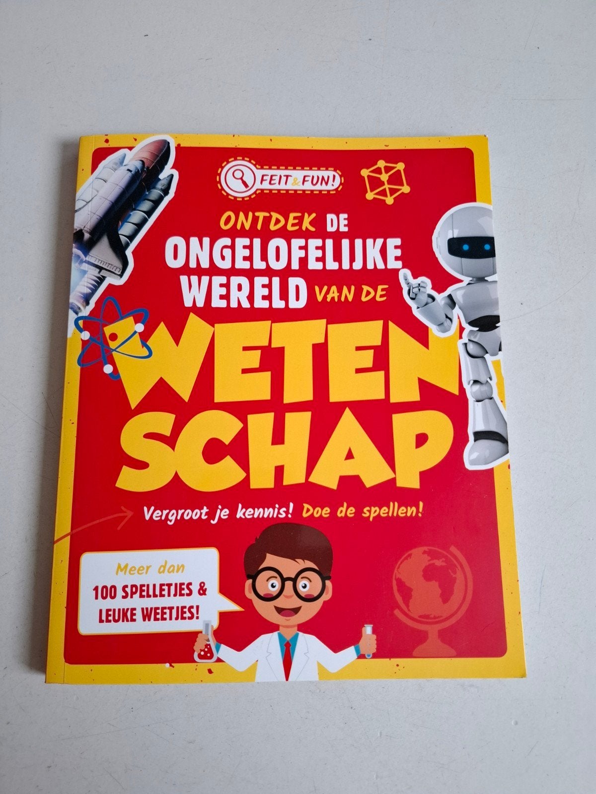 Doeboek Spelletjesboek Wetenschap voor Basisschool kids, Boeken, Overige wetenschappen, Feit & Fun, Ophalen of Verzenden, Zo goed als nieuw