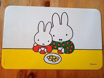 Vintage Nijntje en vriendje placemat Mercis BV '82, Ophalen of Verzenden, Gebruikt, Overige typen