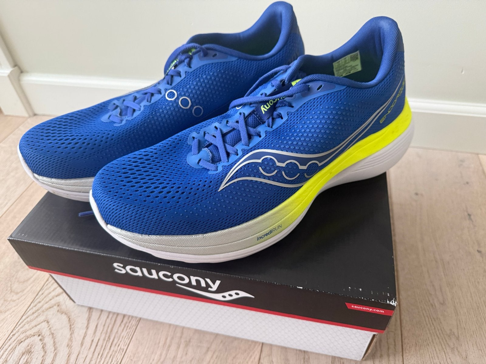 Saucony Endorphin Trainer Hardloopschoenen - Maat 48, Hardloopschoenen, Zo goed als nieuw, Hardlopen, Saucony