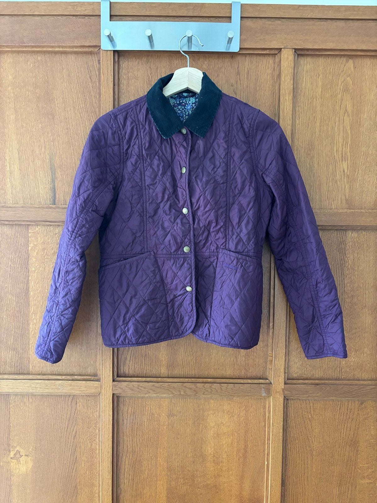 Barbour gewatteerde jas, paars, maat 12/13 jaar, Kleding | Dames, Ophalen of Verzenden, Zo goed als nieuw, Maat 34 (XS) of kleiner