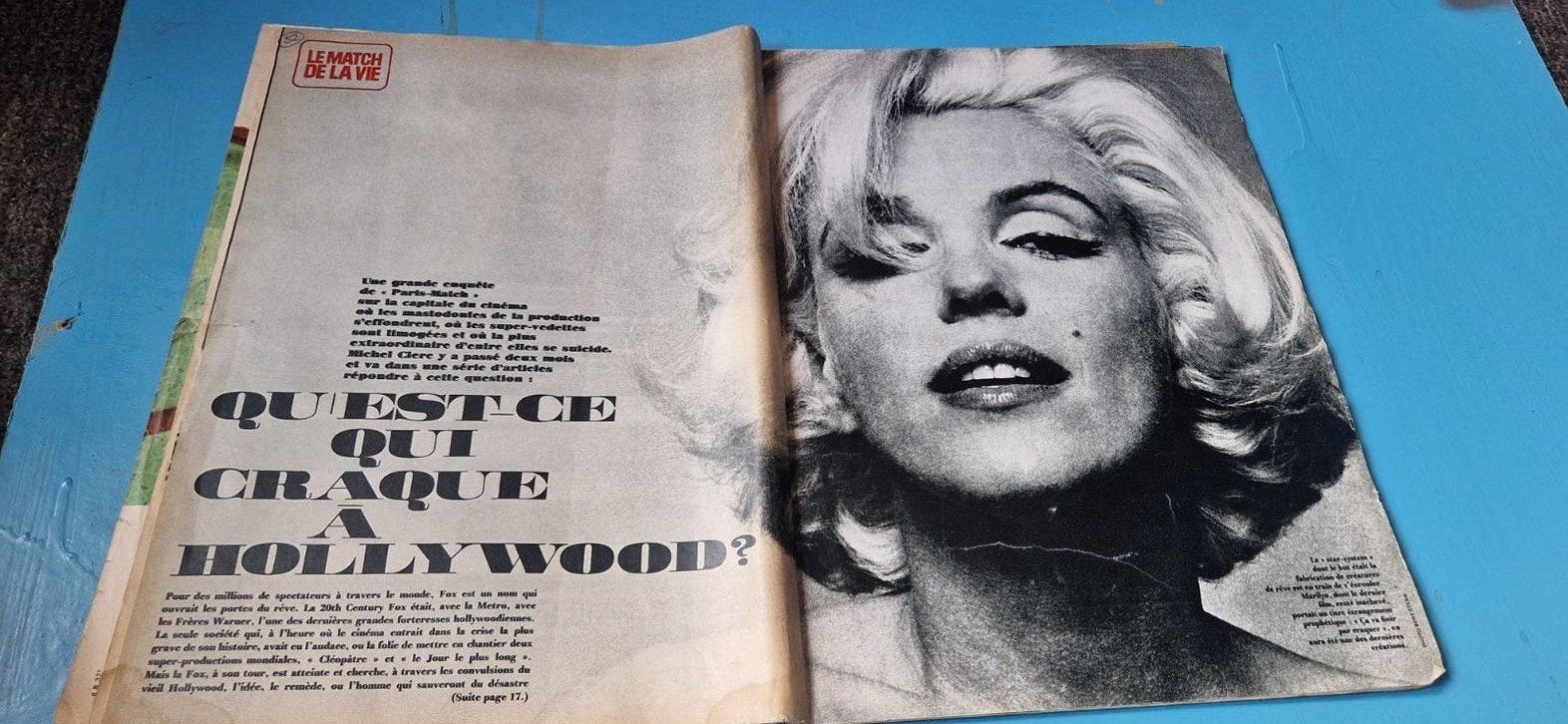 Paris Match N 701 - 15 Sept. 1962 - Marilyn Monroe, Ophalen of Verzenden, Gelezen, Gossip of Showbizz