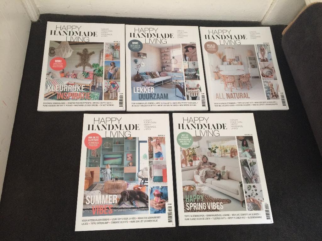 5x happy handmade living tijdschrift Editie 4, 7, 8, 9, 12, Boeken, Tijdschriften en Kranten, Ophalen of Verzenden, Zo goed als nieuw