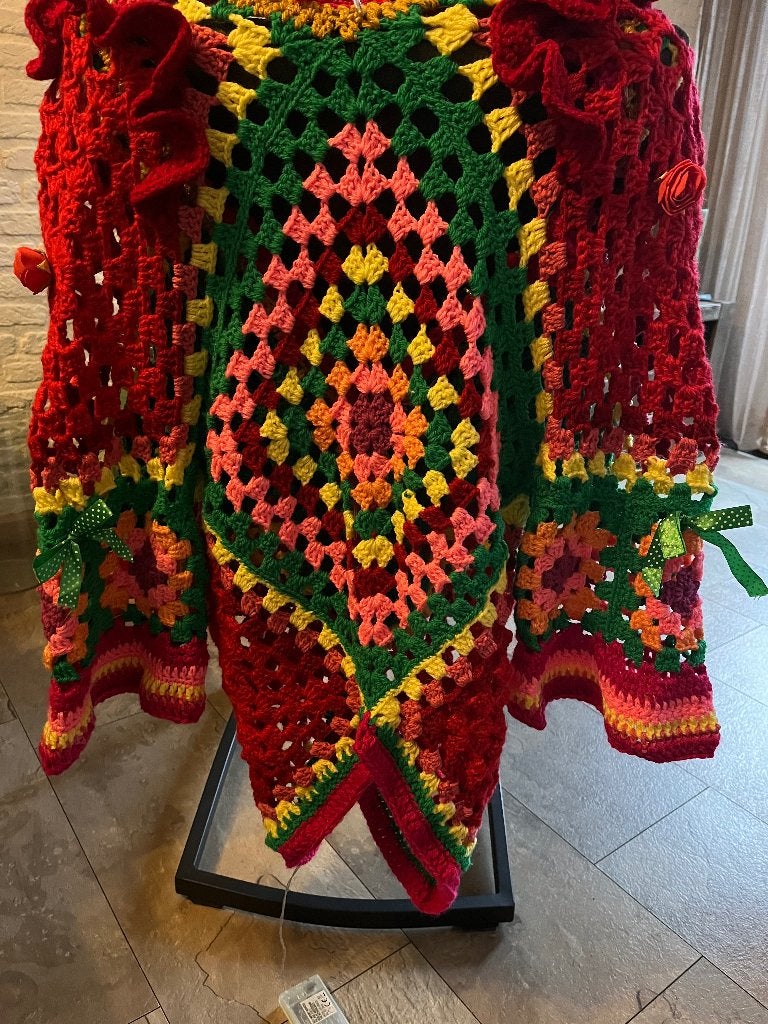 Carnavals vest/jas gehaakt, Ophalen of Verzenden, Zo goed als nieuw