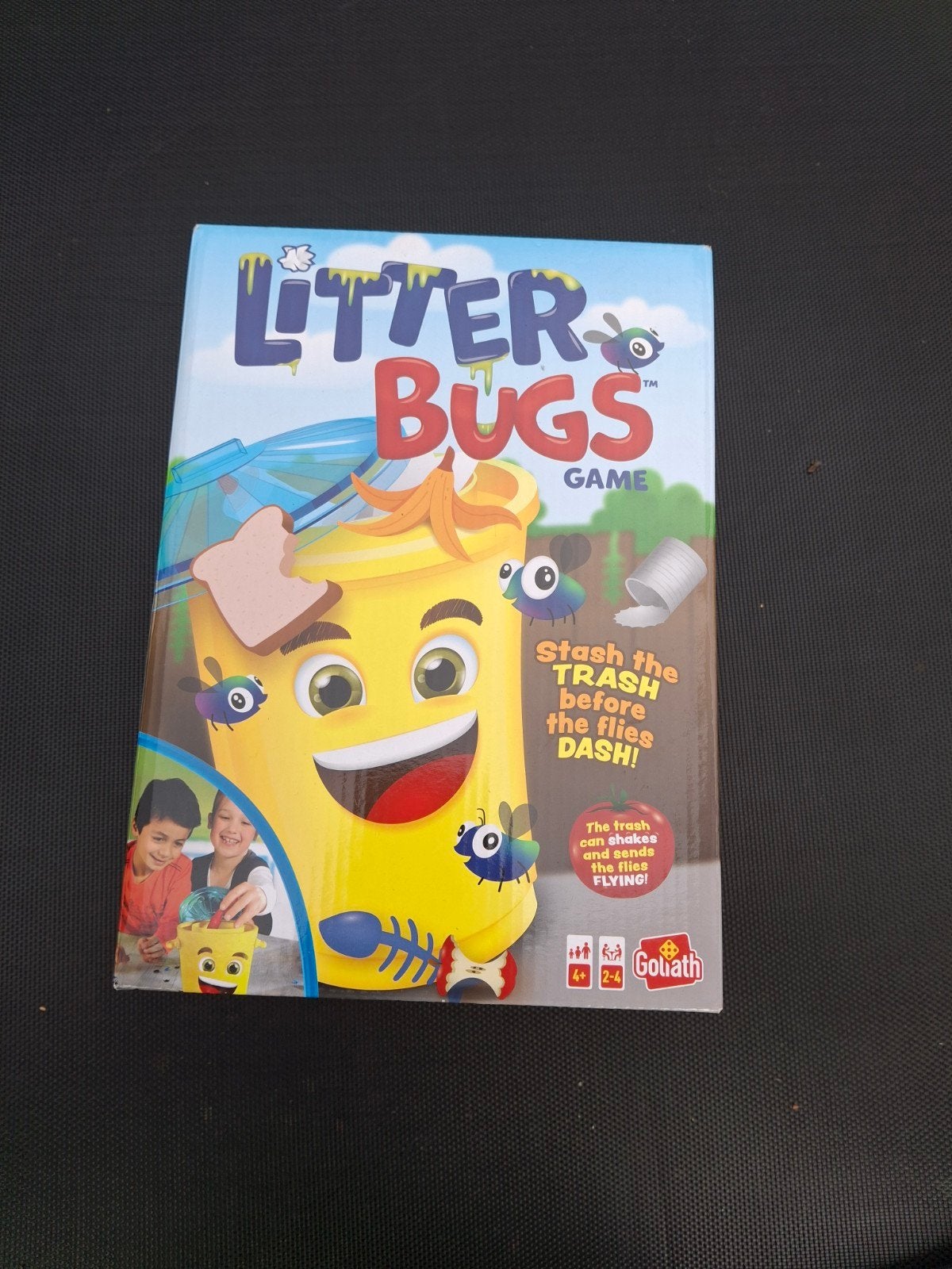 Litter Bugs Game - Vliegen vangen met de vuilnisbak!, Hobby en Vrije tijd, Drie of vier spelers, Ophalen, Zo goed als nieuw, Goliath