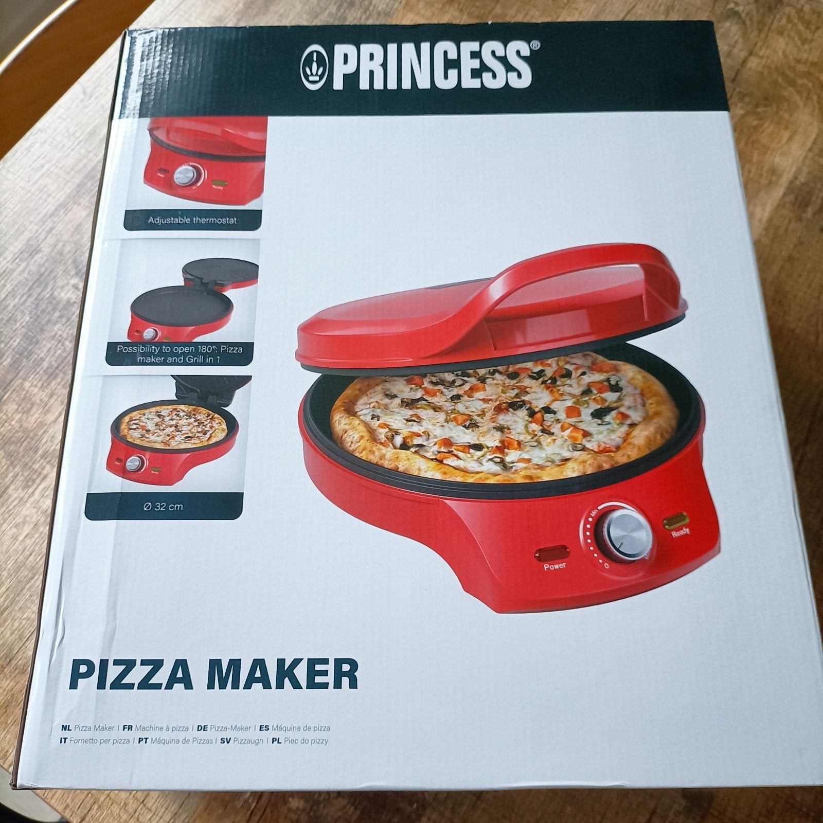 Princess Pizza Maker & Grill 2-in-1 - Nieuw in doos, Minder dan 45 cm, Overige merken, Pizzaoven, Nieuw