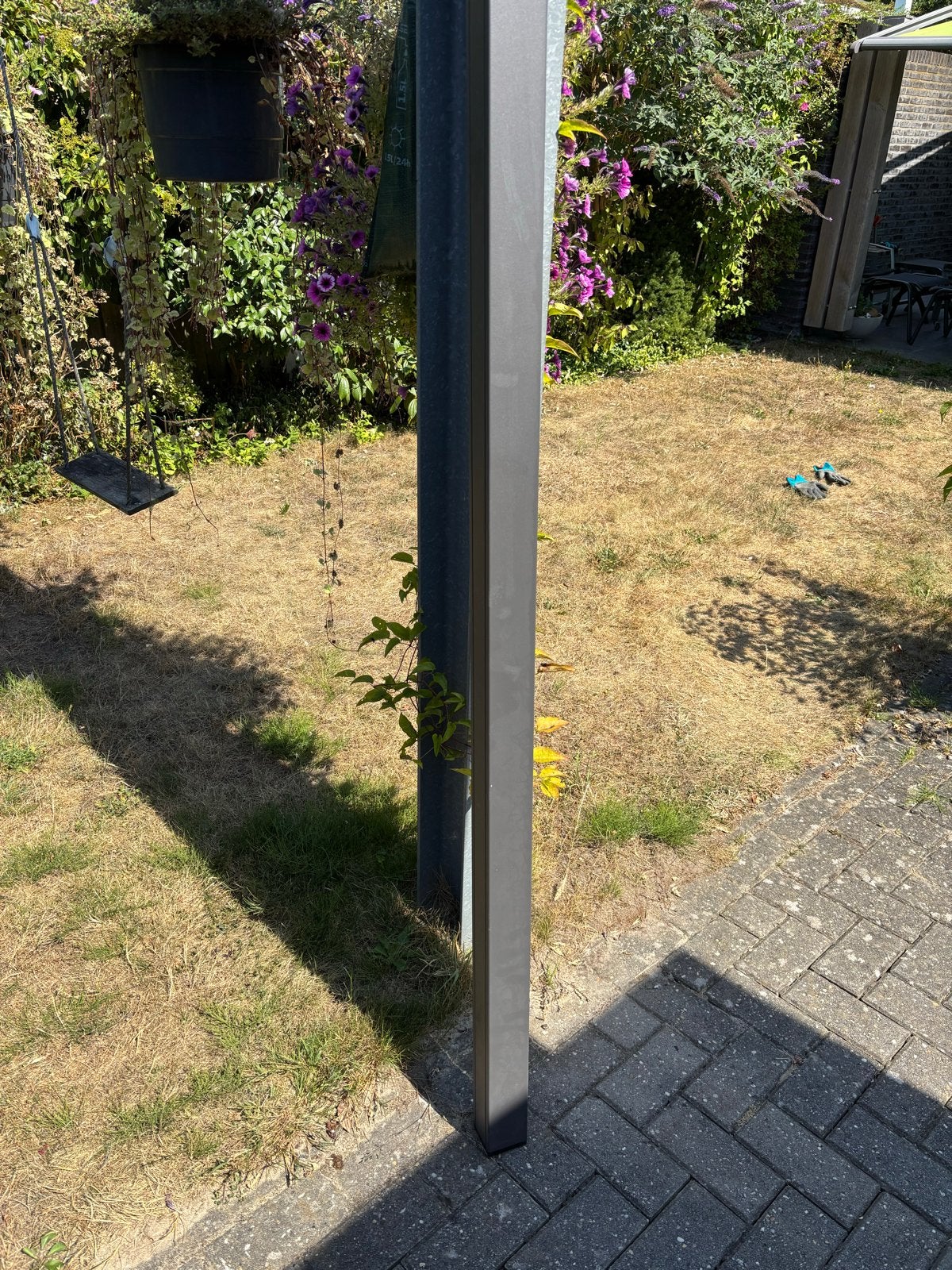 Nieuwe aluminium tuinpaal antraciet 300 cm, Ophalen, Nieuw, 250 cm of meer, Palen