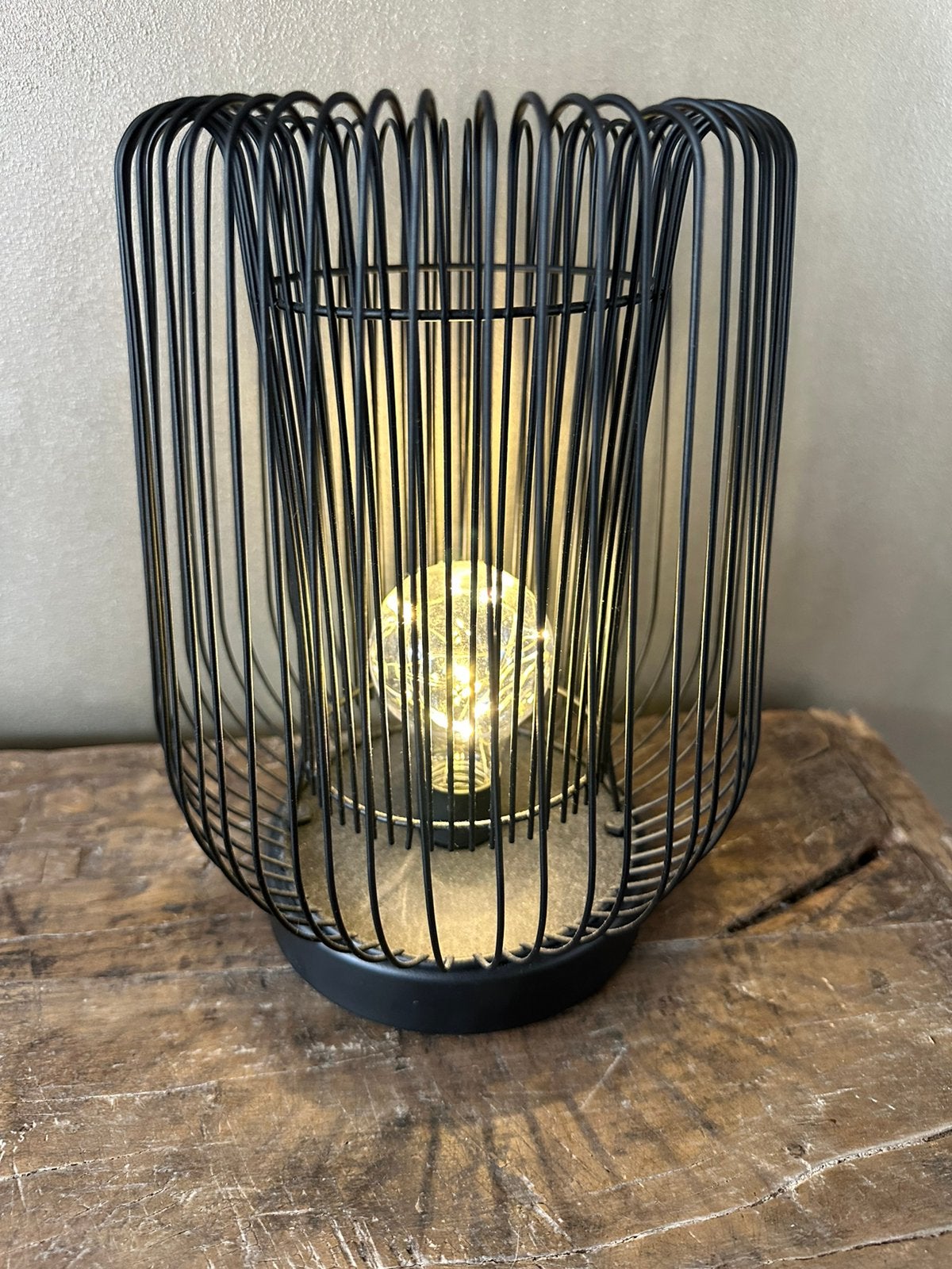 Prachtige lamp met warm ledlicht, Zwart, Ophalen of Verzenden, Nieuw
