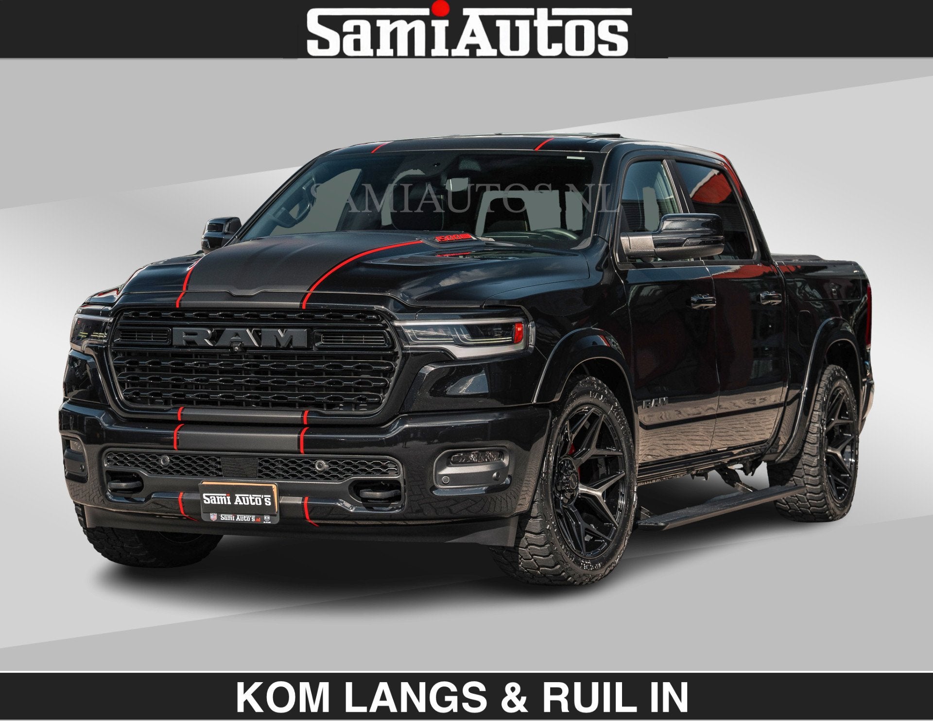 Dodge Ram HULK PACK | Limited 540 PK | Massage + Full Option, Auto's, Bestelauto's, Automaat, Met garantie (alle), Zwart, Leder