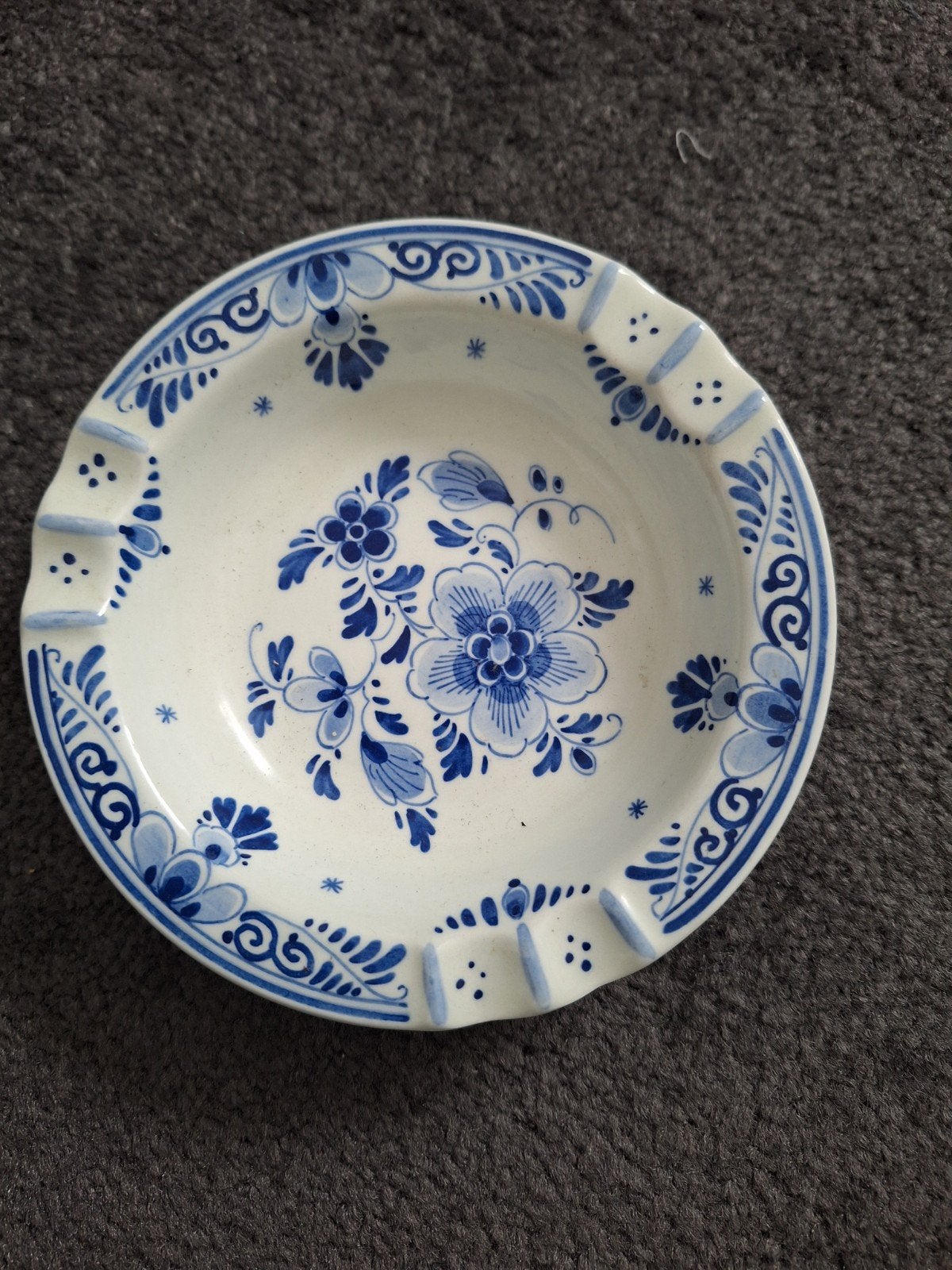 Delfts Blauw Asbak - Royal G. Handpainted Holland, Ophalen of Verzenden