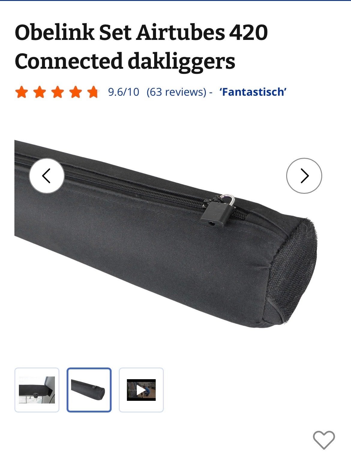 Nieuwstaat 3 dakliggers Obelink Viera 420 Easy Air Connected, Ophalen of Verzenden, Zo goed als nieuw
