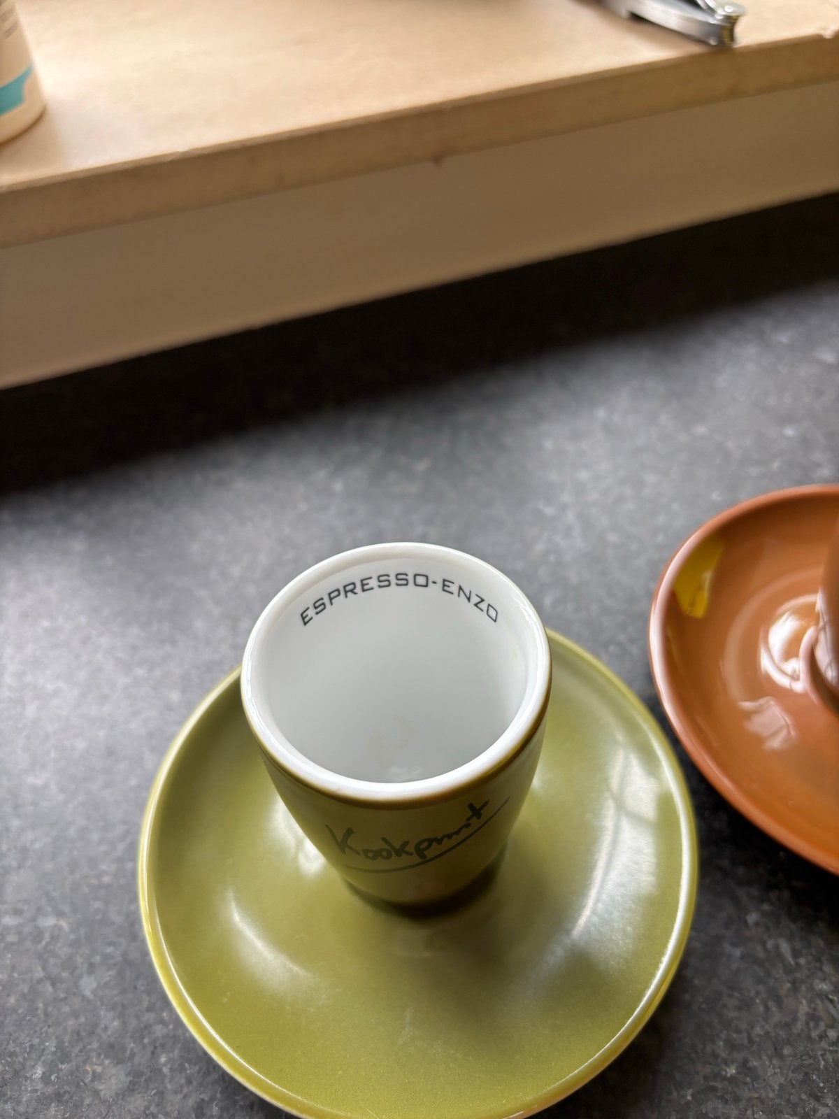 Espresso-Enzo kopjes van Het Kookpunt - Walkure, Gebruikt, Overige merken, Keramiek, Ophalen of Verzenden