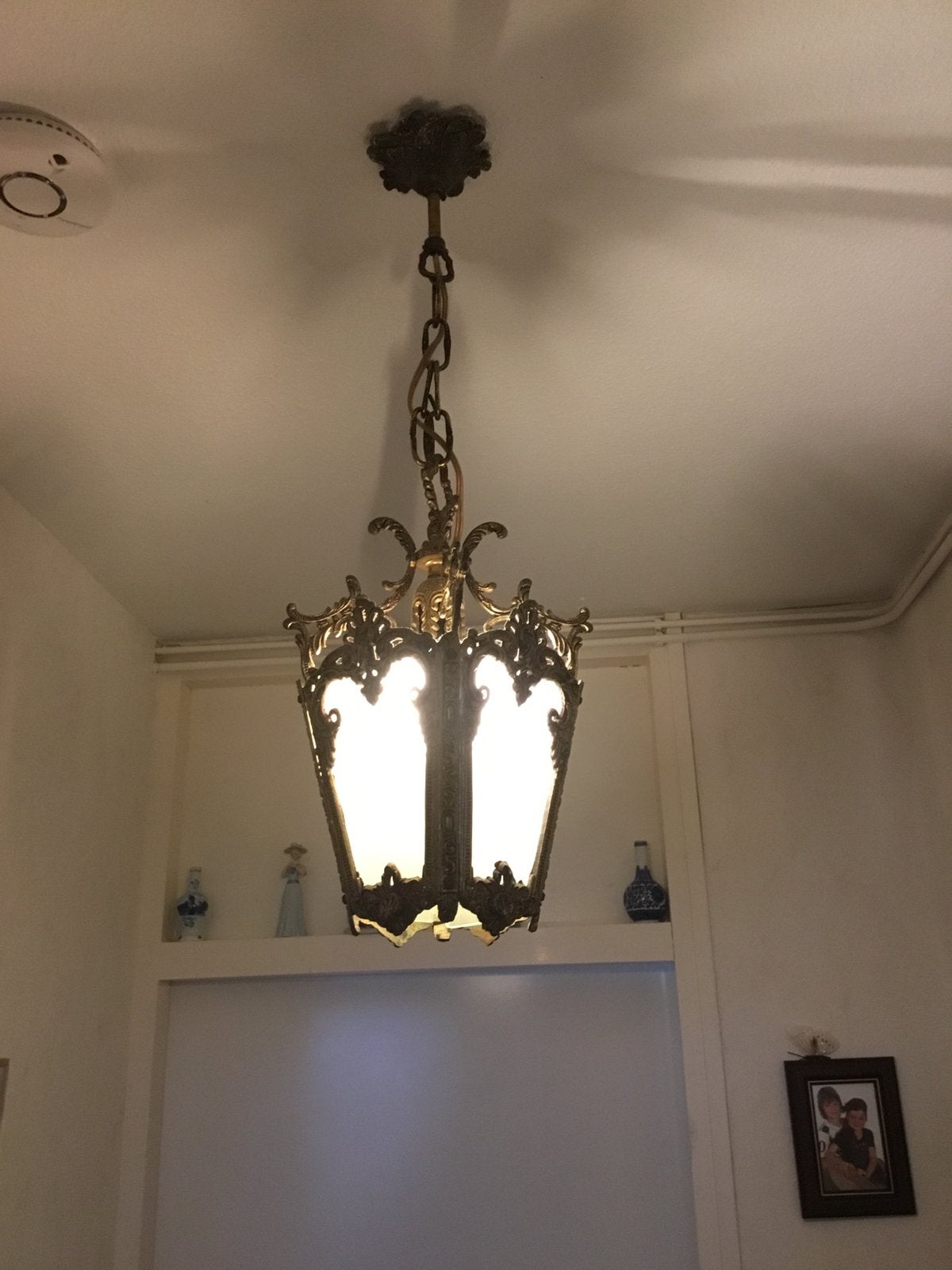Oude gang lamp  40 cm, Huis en Inrichting, Ophalen of Verzenden, Zo goed als nieuw