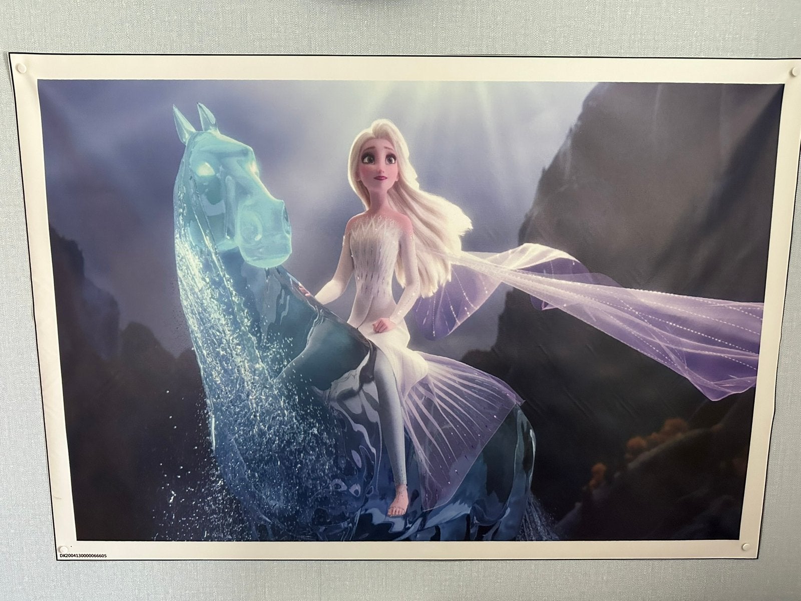 Grote Frozen poster op linnen achtig materiaal, Kinderen en Baby's, Kinderkamer | Inrichting en Decoratie, Ophalen of Verzenden