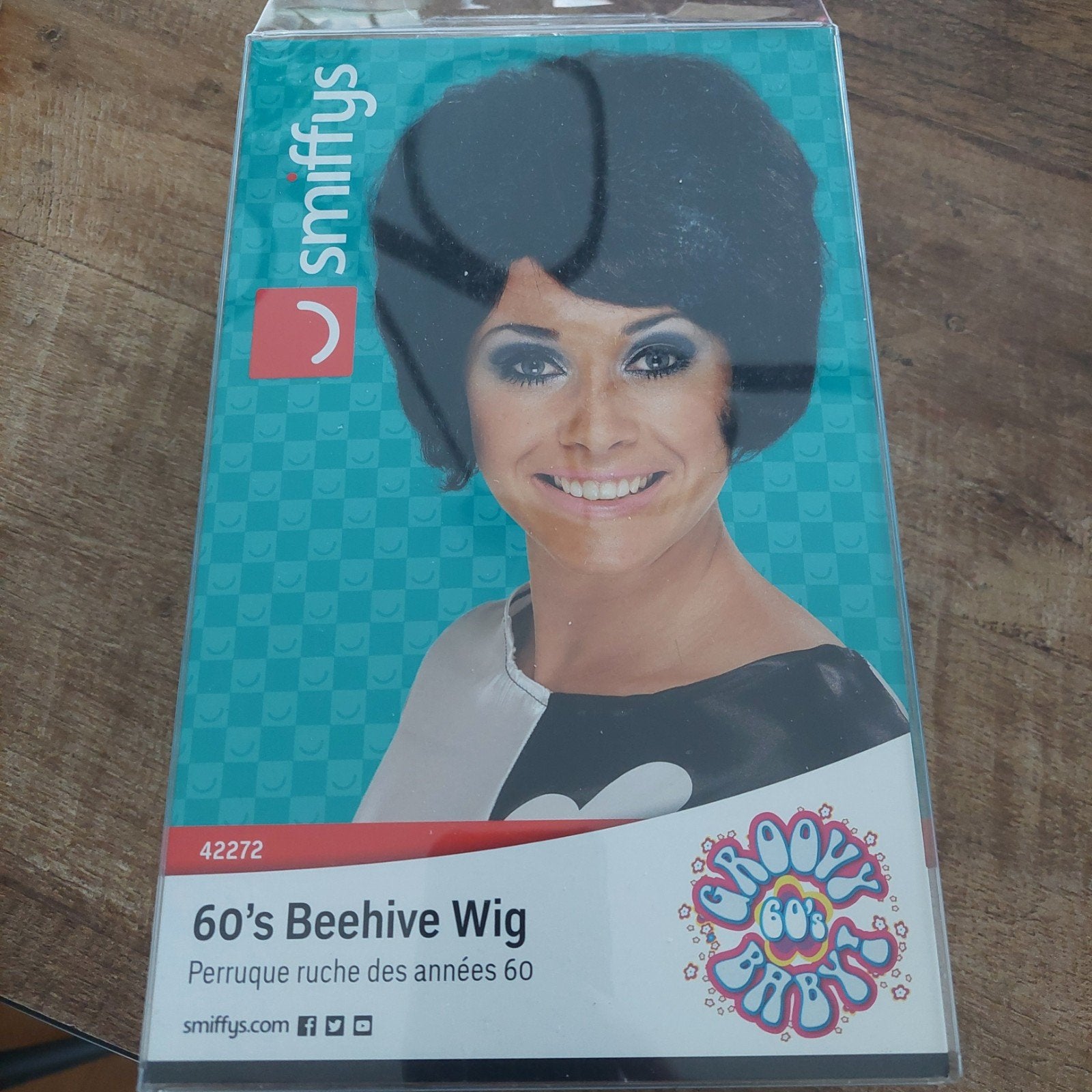 60's Beehive Pruik - Smiffys, Ophalen of Verzenden, Zo goed als nieuw, Accessoires