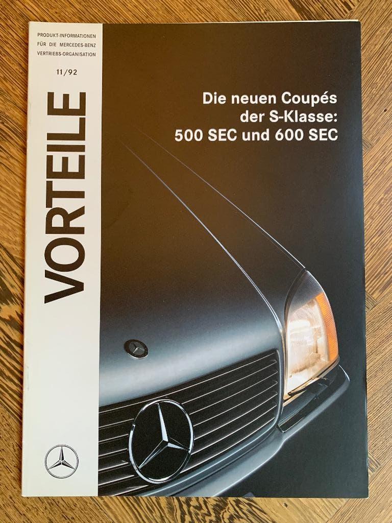 Product informatie map Mercedes-Benz 500 600 SEC C140 1991, Nieuw, Mercedes-Benz, Mercedes, Ophalen of Verzenden
