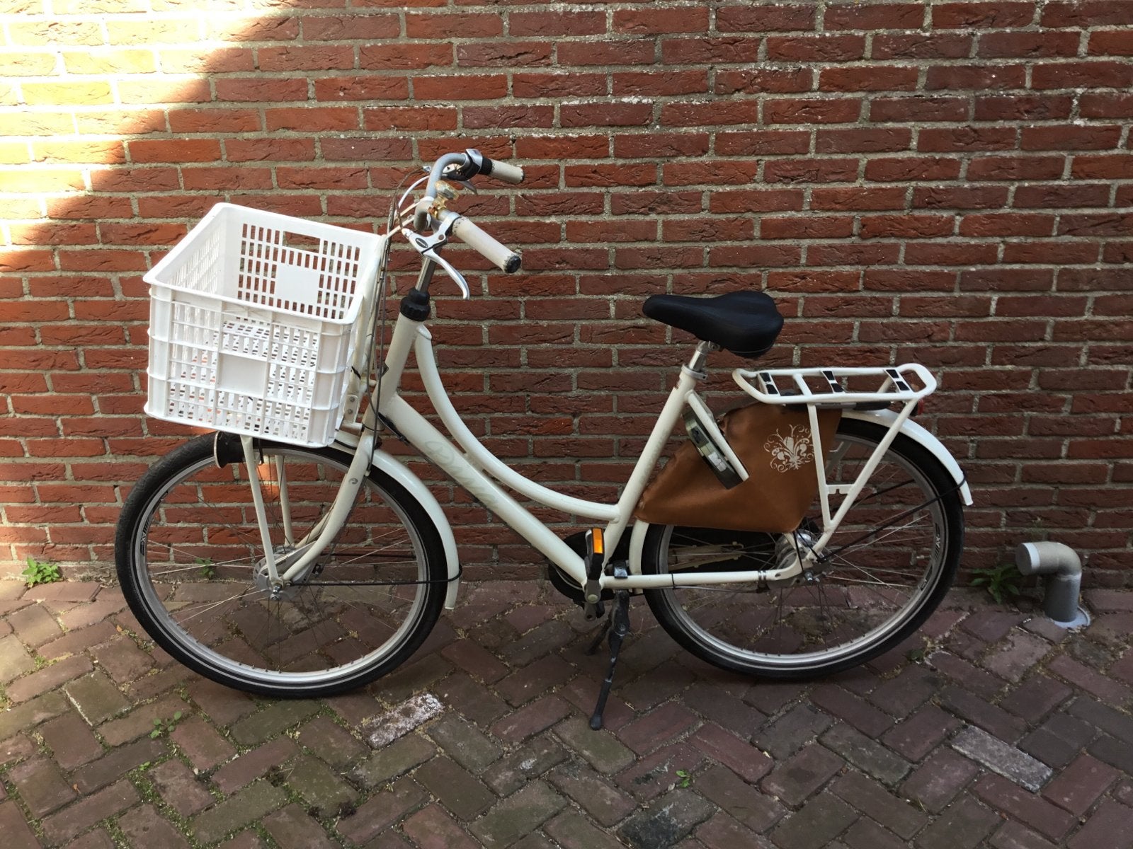 Batavus Diva Damesfiets - Parelmoer Wit - Framemaat 56 cm, Fietsen en Brommers, Fietsen | Dames | Damesfietsen, Ophalen, Gebruikt