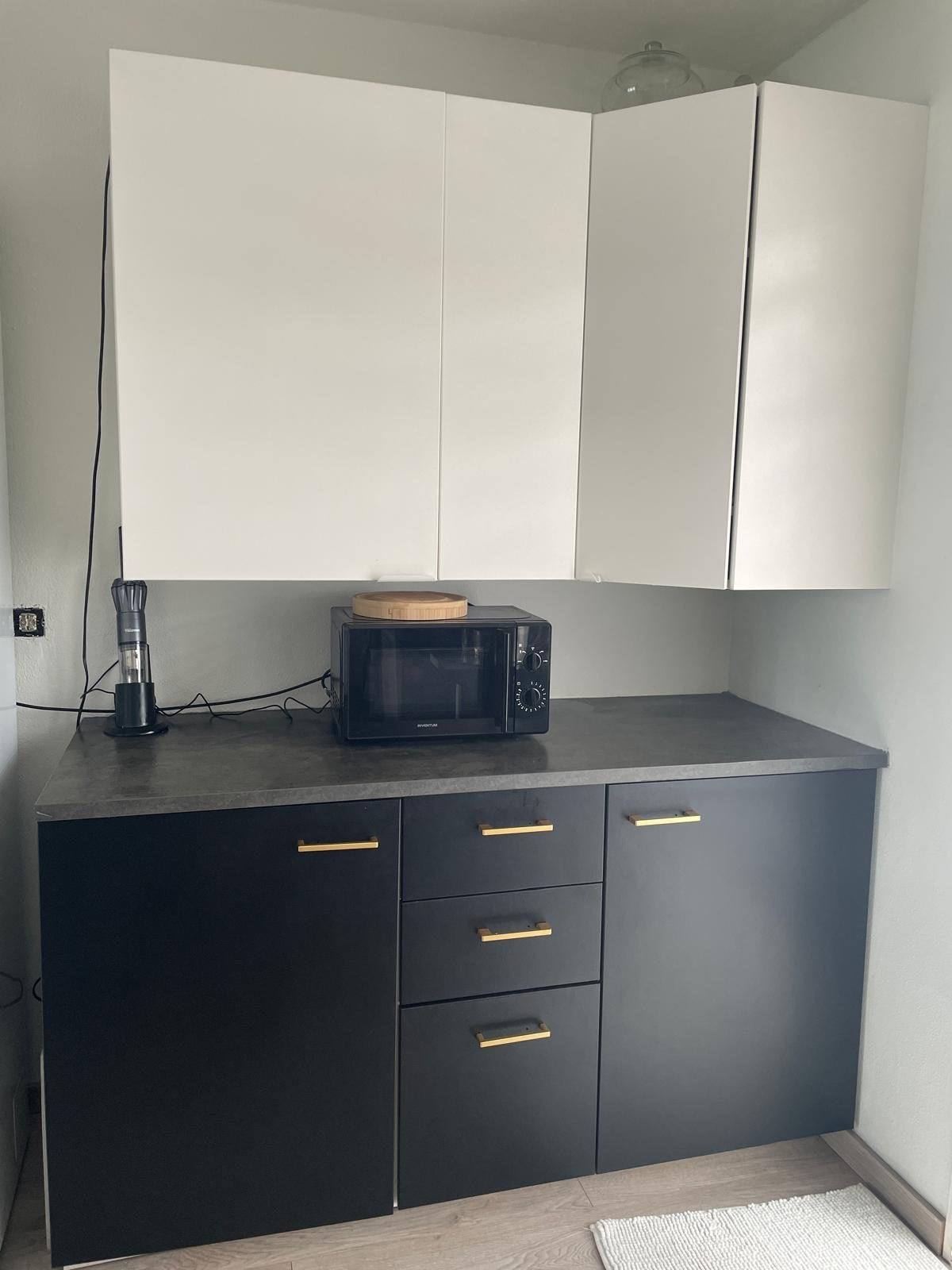 IKEA kasten zwart wit (bovenste en onderste), Ophalen, Overige materialen, Gebruikt, 100 tot 150 cm
