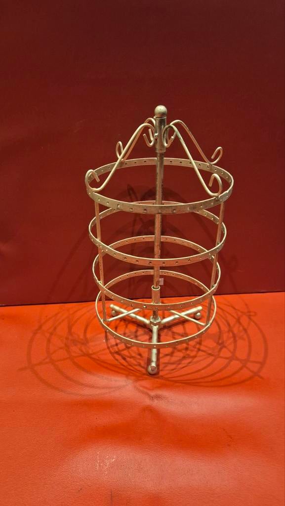 Sieradenrekje voor oorbellen - Goudkleurig, Sieraden, Tassen en Uiterlijk, Overige Accessoires, Ophalen of Verzenden, Gebruikt