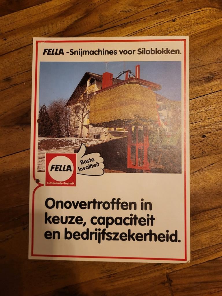 tractor folder Fella snijmachines vouwfolder voor Siloblok, Ophalen of Verzenden