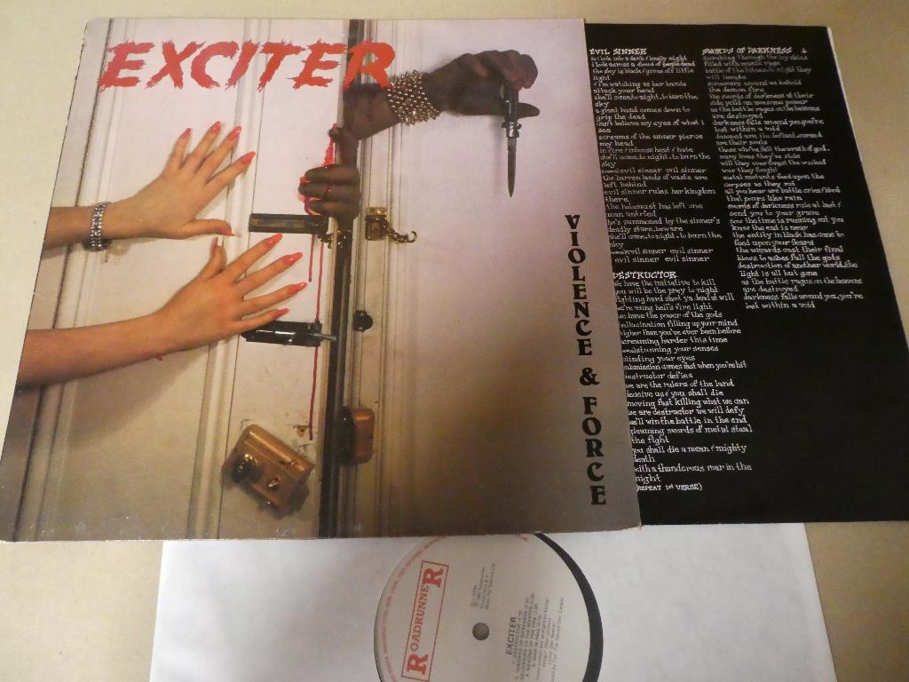 Exciter – Violence & Force (1984) RR, Inclusief binnenhoes, Verzenden, Gebruikt, 12 inch
