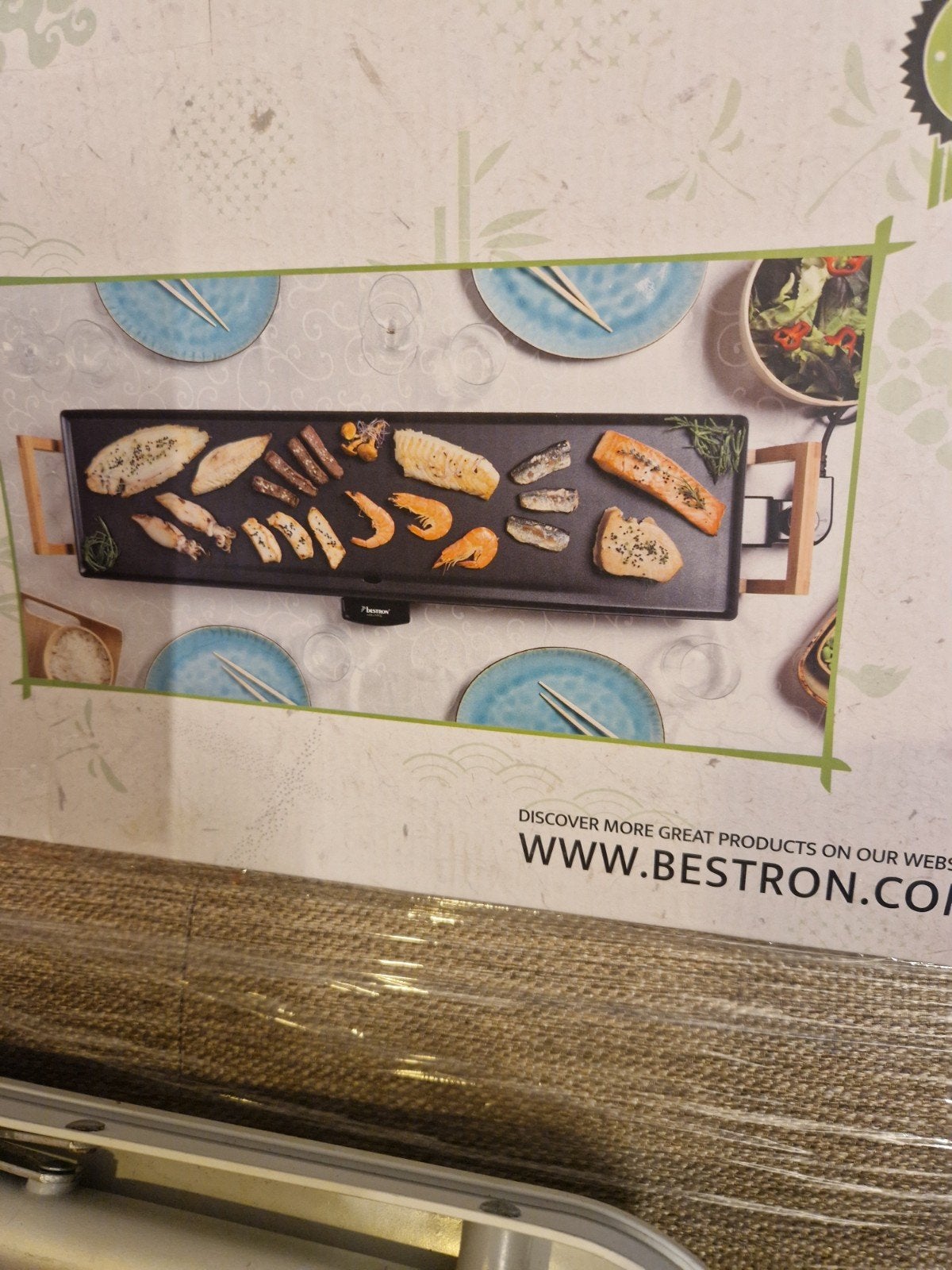 Bestron Asia Lounge XXL Teppanyaki Grillplaat, Witgoed en Apparatuur, Gourmetstellen, Ophalen of Verzenden, Nieuw, 4 t/m 7 personen
