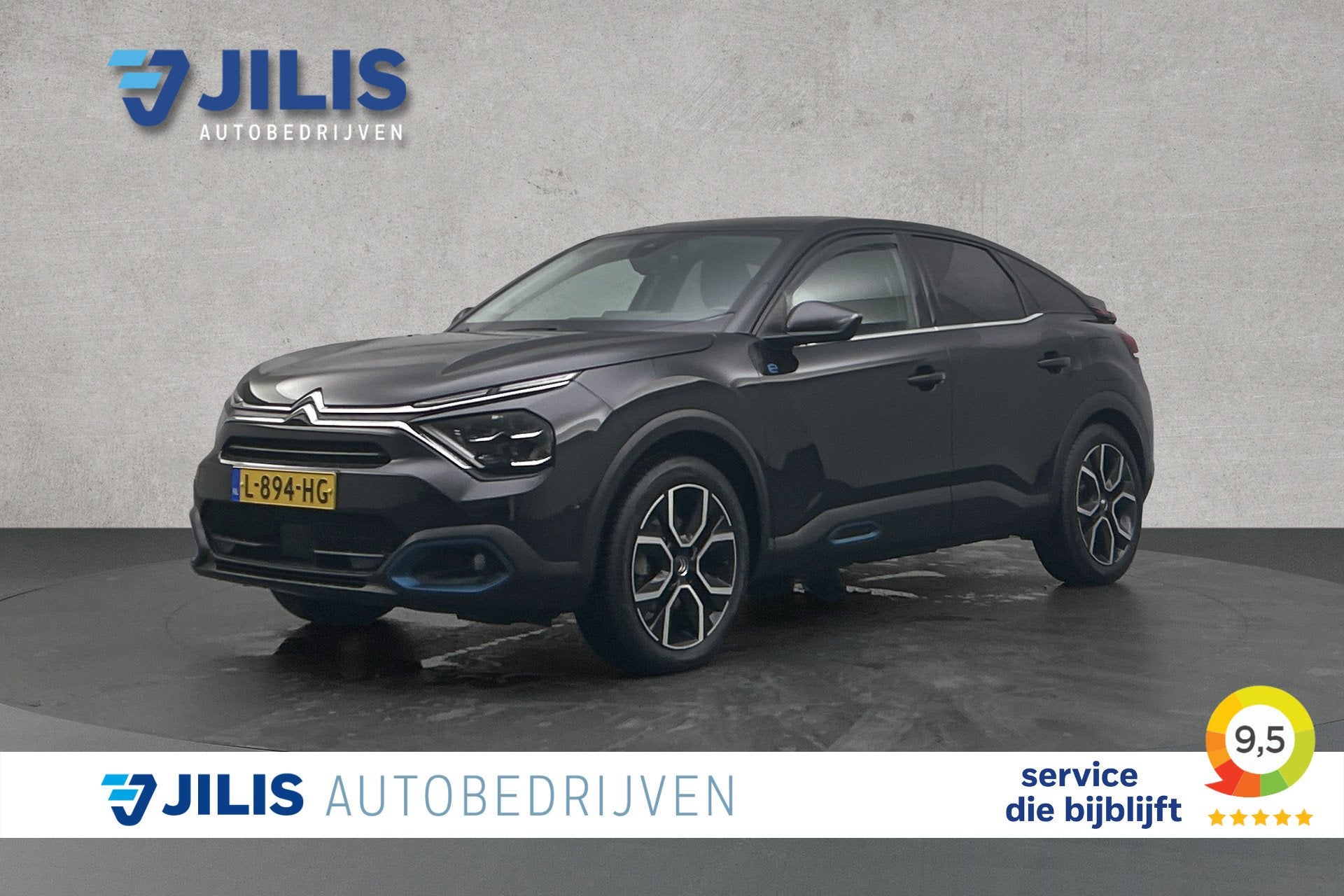 Citroën Ë-C4 Shine 50 kWh | Camera | Adaptieve cruise cont, Auto's, 136 pk, Gebruikt, Leder en Stof, Zwart