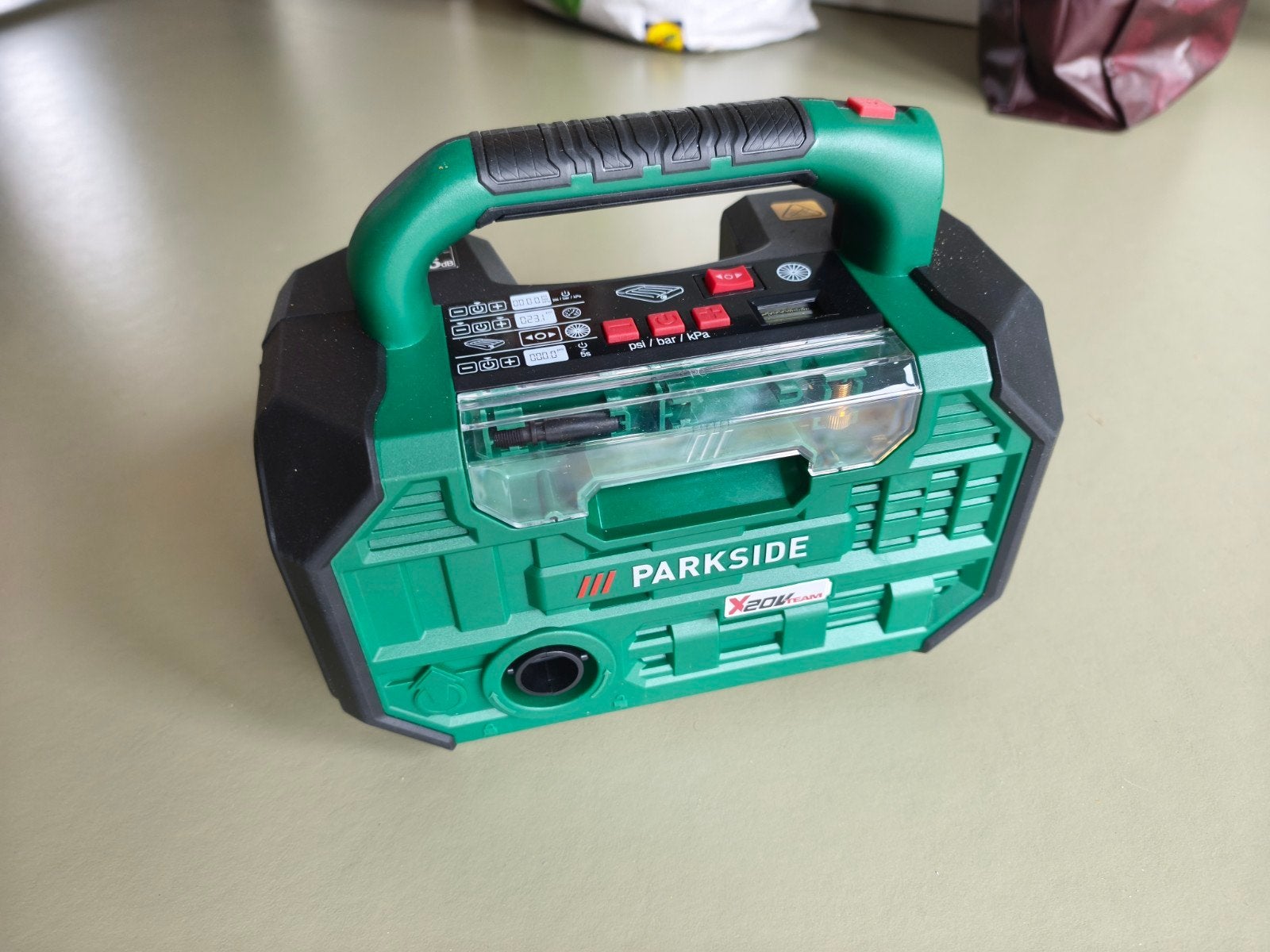 Parkside Accu Compressor 2-in-1 (zonder accu), Ophalen of Verzenden, Zo goed als nieuw