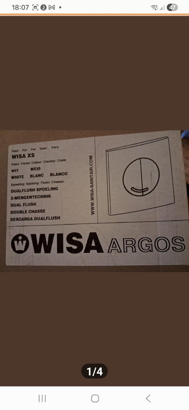 Wisa bediening paneel, Doe-het-zelf en Verbouw, Sanitair, Ophalen of Verzenden