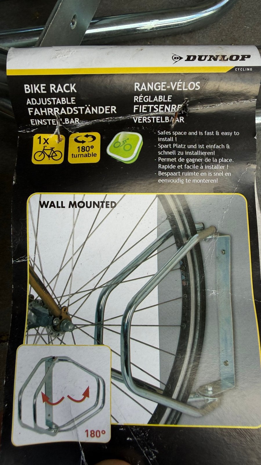 Dunlop Fietsenrekken - Verstelbaar en Wandgemonteerd, Ophalen of Verzenden, Zo goed als nieuw