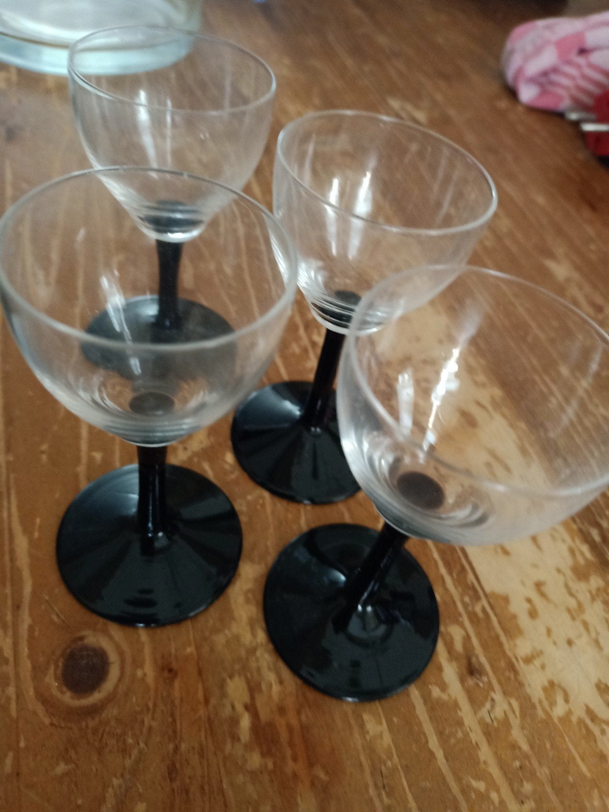 4 glaasjes luminarc, Ophalen of Verzenden, Zo goed als nieuw, Borrel- of Shotglas
