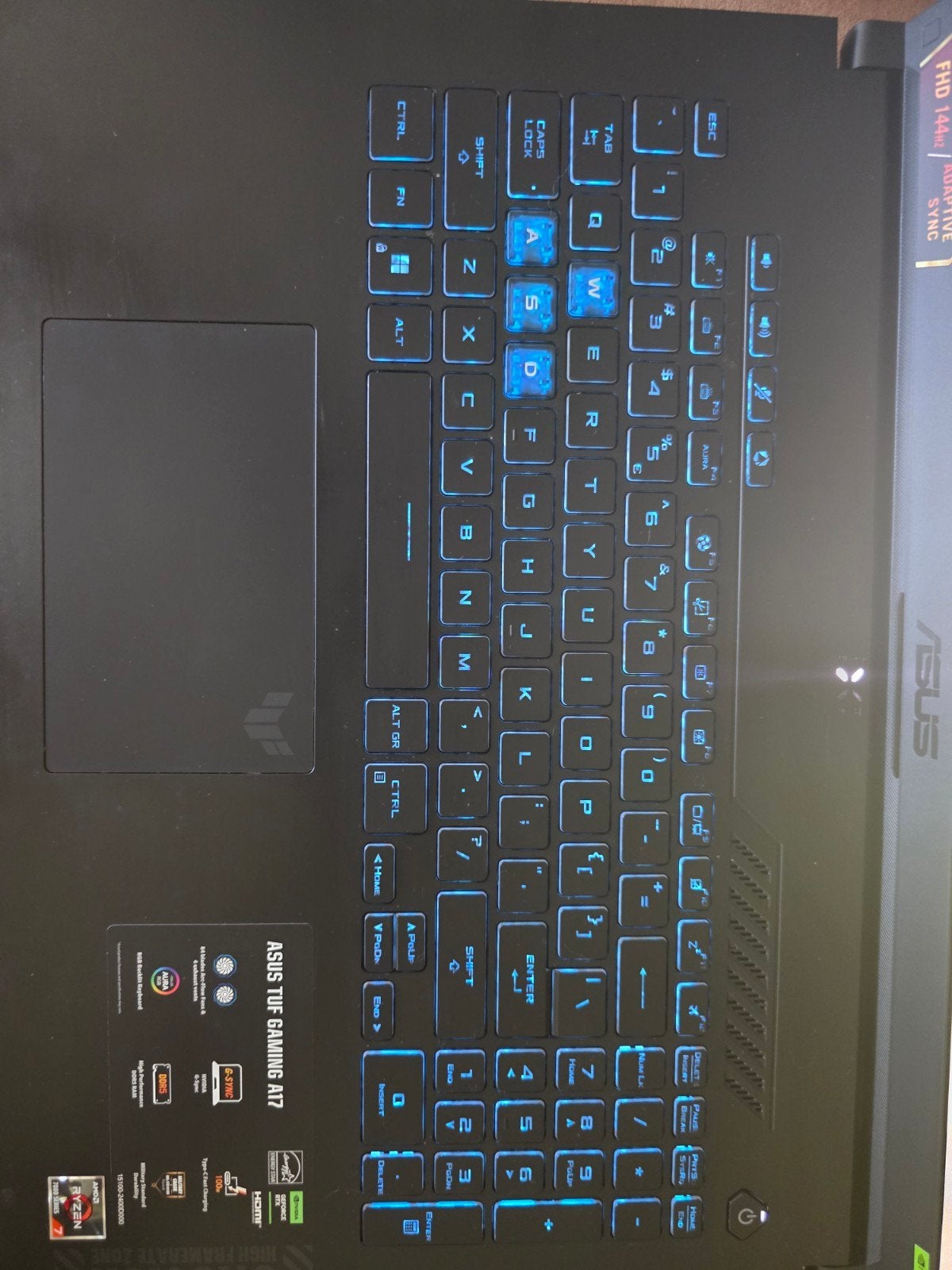 ASUS TUF Gaming A17 (FA707NV) - Krachtige Gaming Laptop, Ophalen, Met videokaart, 1 TB SSD, AMD Ryzen 7 7735HS