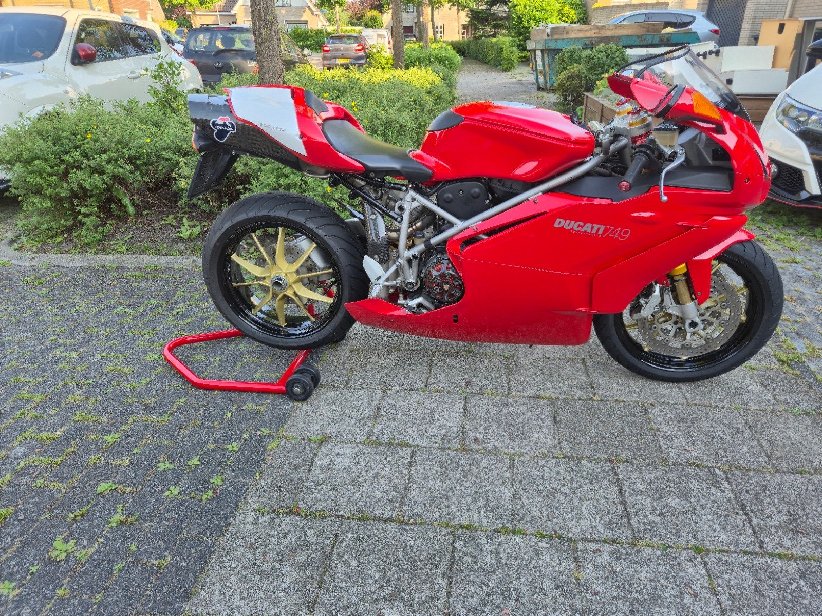 Ducati 749 monoposto. Uitmuntende staat., 2 cilinders, Motorrijbewijs A, Gebruikt, Particulier