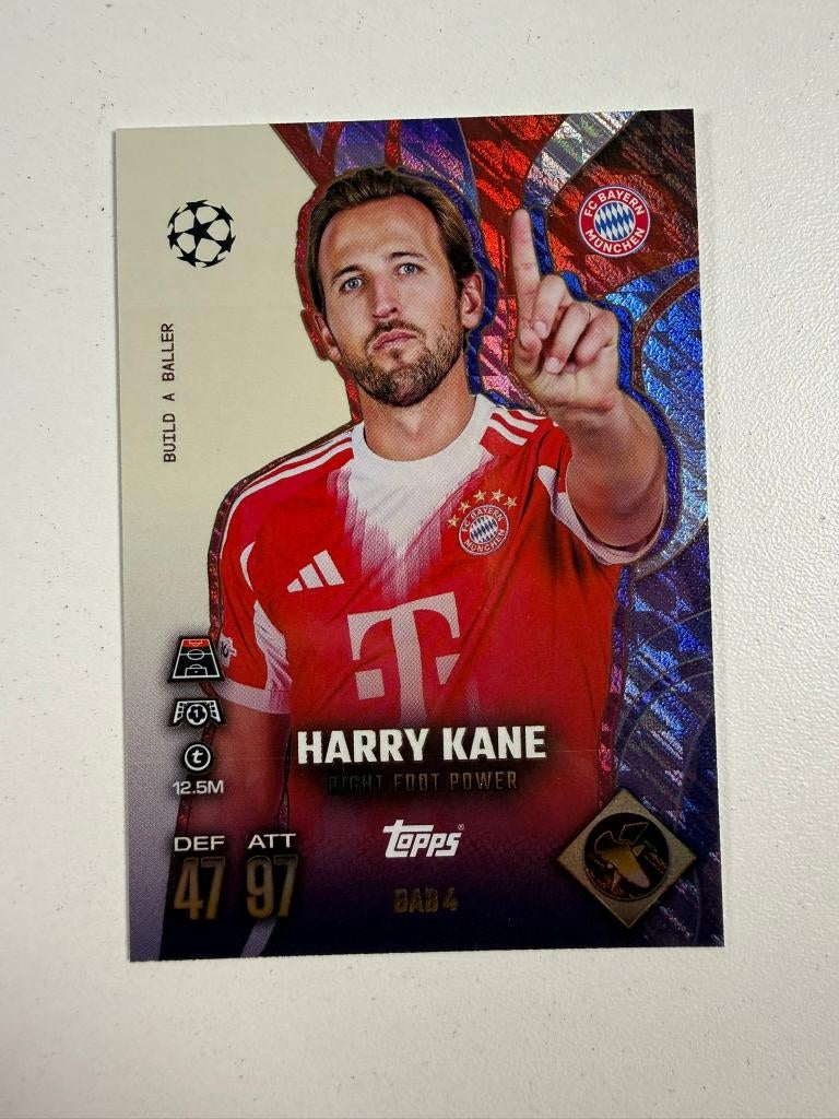 Harry Kane Build a baller Match Attax Extra 2026, Ophalen of Verzenden, Nieuw, Buitenlandse clubs, Poster, Plaatje of Sticker