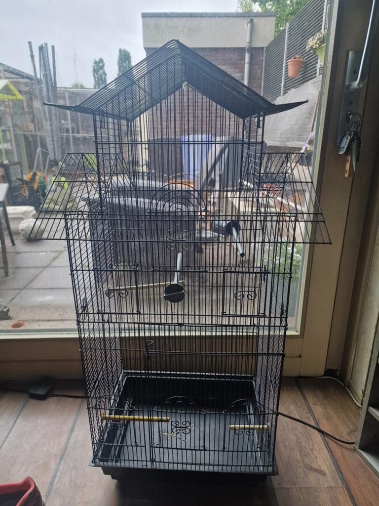 Mooi vogelkooi, Dieren en Toebehoren, Vogels | Hokken en Kooien, Ophalen, Metaal, Vogelkooi