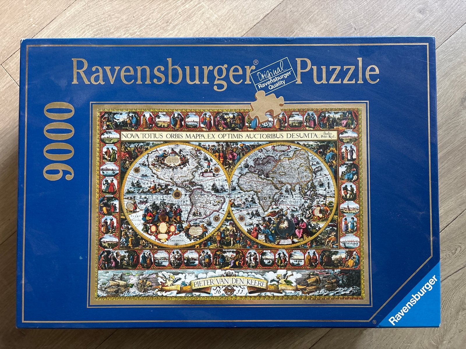 Ravensburger Puzzel 9000 Stukjes Landkaart + Poster, Ophalen of Verzenden, Meer dan 1500 stukjes, Gebruikt, Legpuzzel
