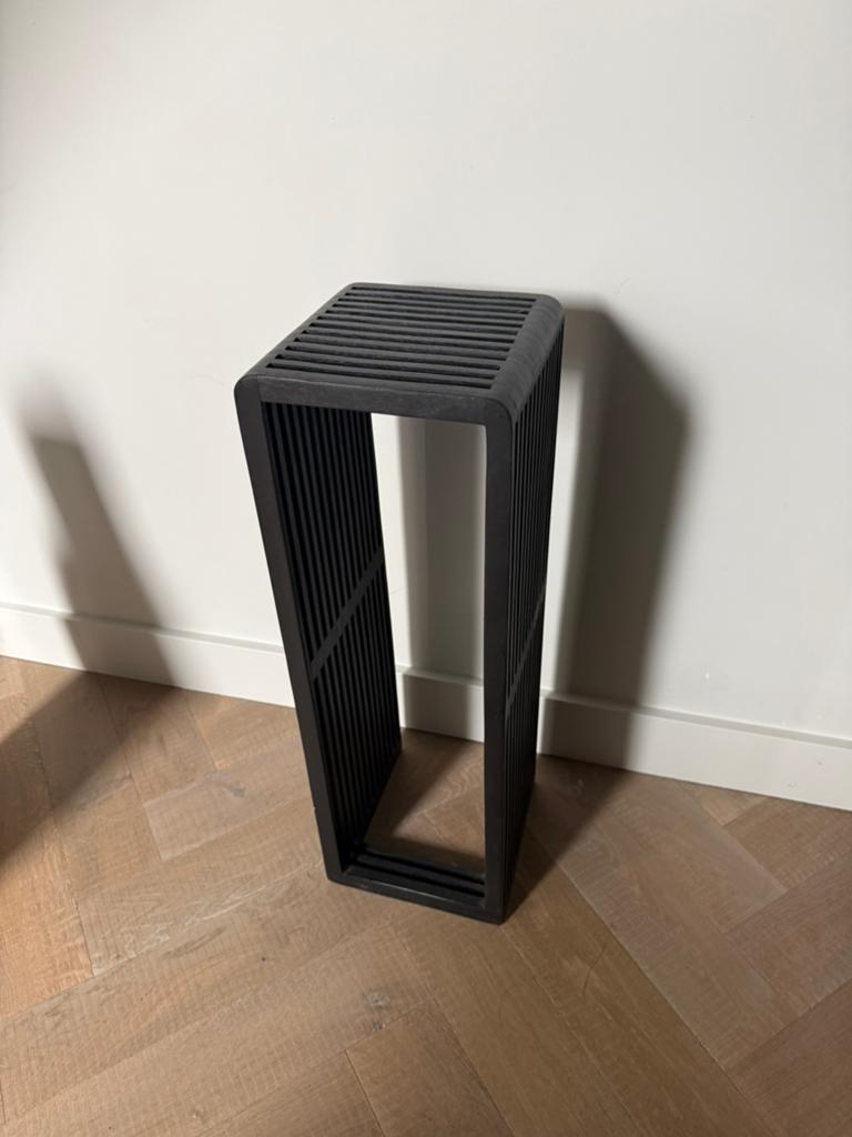 J-Line Design Zuil / Sokkel – Donkerbruin / Zwart Hout 75 cm, Huis en Inrichting, Woonaccessoires | Zuilen en Pilaren, Ophalen