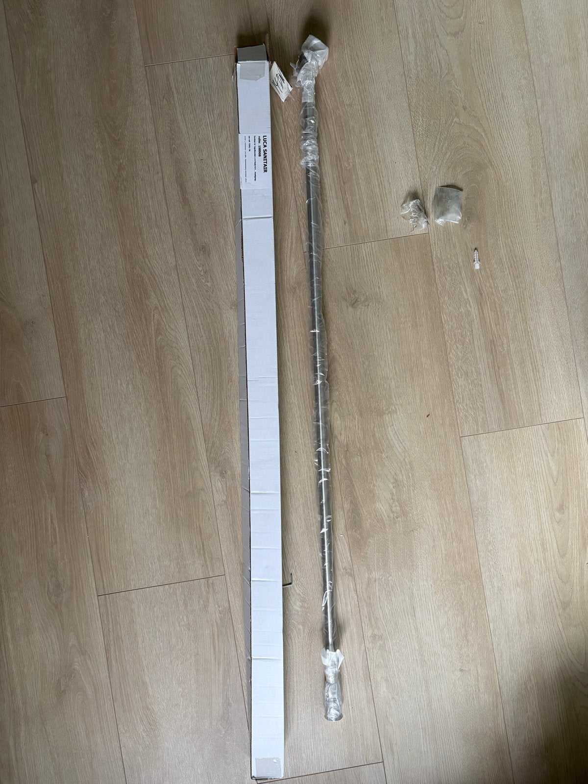 Stabilisatiestang of Glaswandsteun 120cm Geborsteld Nikkel, Ophalen, Nieuw, Rvs, Douche
