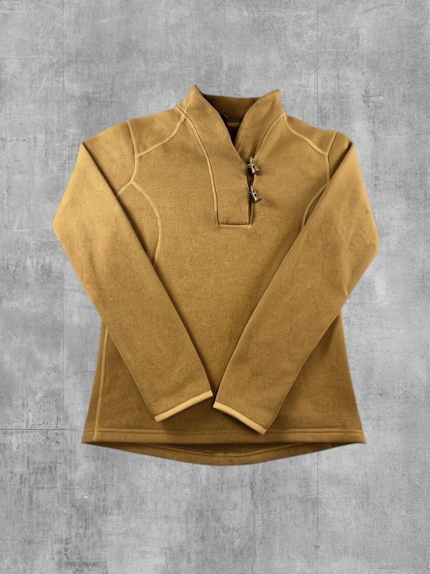 The North Face fleecetrui bruin maat L knebelsluiting, Bruin, Verzenden, VF International Sagl, Maat 42/44 (L)