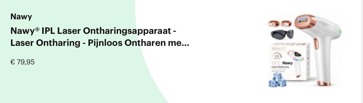 Nawy IPL Laser Ontharingsapparaat - Pijnloos Ontharen, Ophalen of Verzenden, Zo goed als nieuw, Overige typen